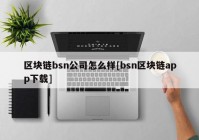 区块链bsn公司怎么样[bsn区块链app下载]